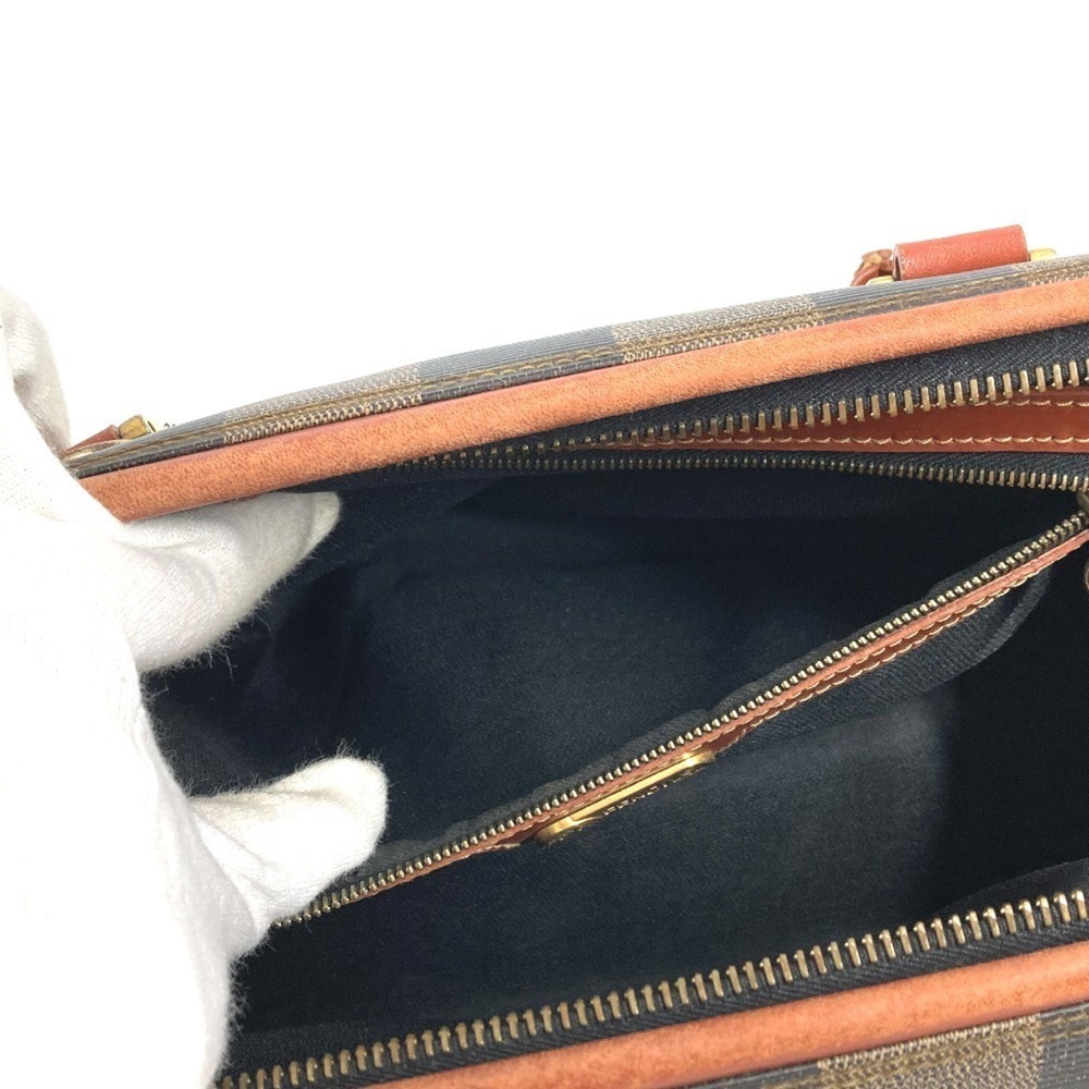 FENDI Vintage Pecan Handbag, Mini Boston Bag, Leather, Brown, Men's and Women's - Picture 16 of 16